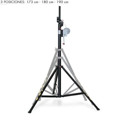 Torre de elevación telescópica de carga superior. Base plegable. Ref. ELC-710