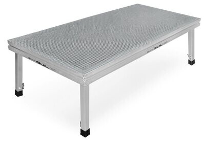 Tarima de aluminio y rejilla en acero galvanizado (Tramex) de 21 mm de espesor Ref. TM440-T