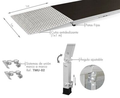 Kit para el montaje de rampas apta para personas con movilidad reducida Ref. RMP-03