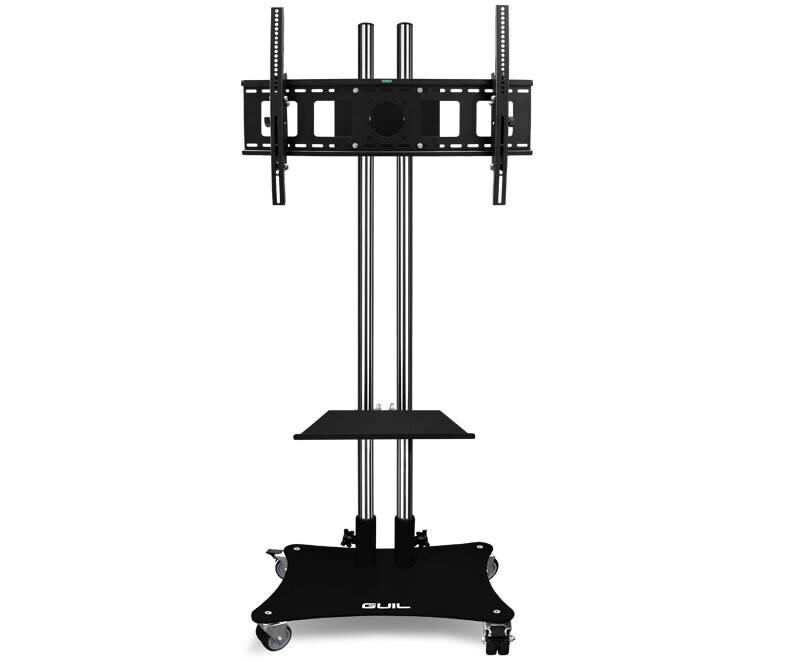 Soporte móvil para pantallas de hasta 65″. Bandeja incluida Ref. PTR-08