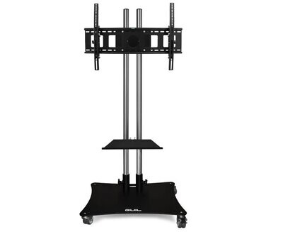 Soporte móvil para pantallas de hasta 80″. Bandeja incluida Ref. PTR-08G
