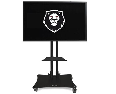 Soporte móvil para pantallas de hasta 80″. Bandeja incluida Ref. PTR-08G/N