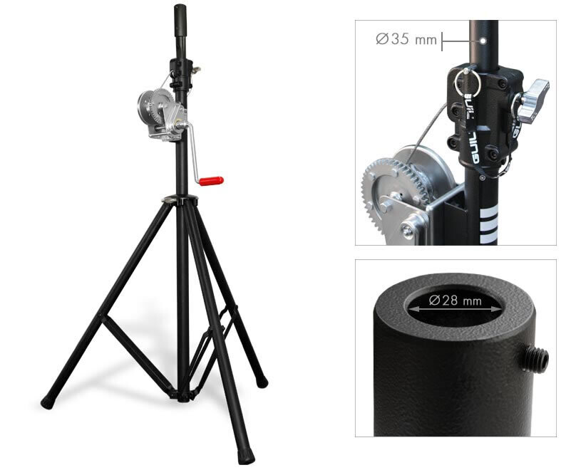 Trípode con sistema de elevación mediante cabrestante Ref. ALT-40