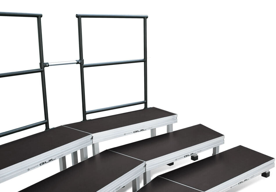 Módulo para formar gradas de coro Patas intercambiables. Fabricación en aluminio Ref. GRT-2