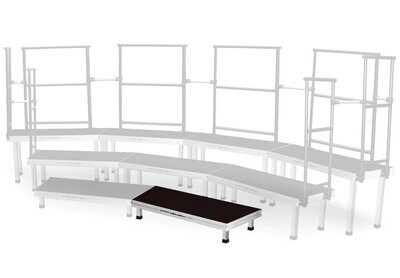 Módulo para formar gradas de coro Patas intercambiables. Fabricación en aluminio Ref. GRT-2