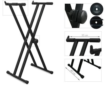 Soporte para teclado reforzado base tipo “doble X” Ref. ST-120