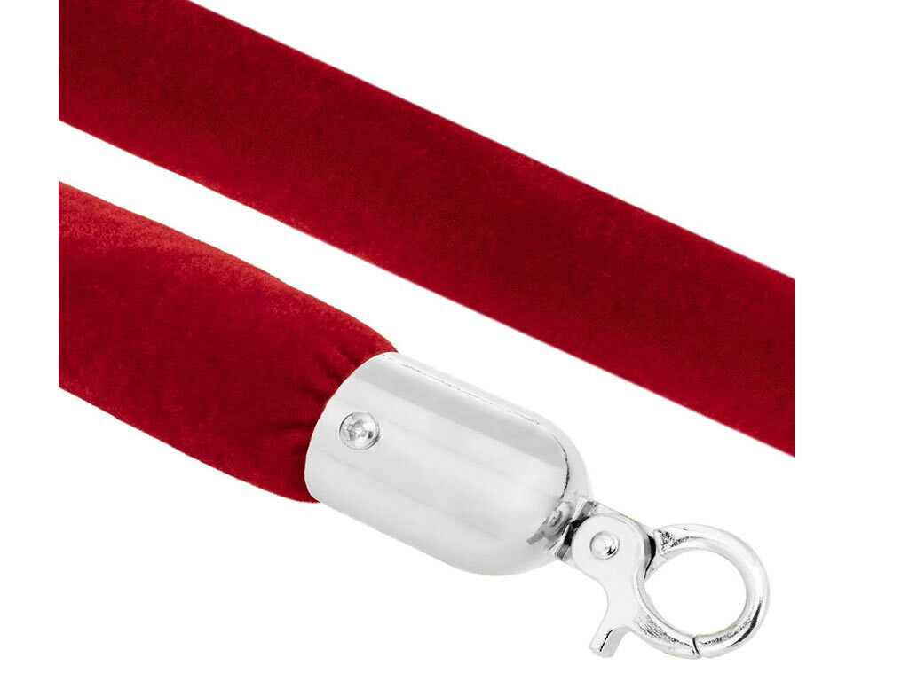 Cordón liso de 1,5 m (Ø 30 mm) en color rojo. 003253