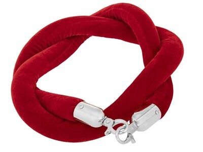 Cordón liso de 1,5 m (Ø 30 mm) en color rojo. 003253