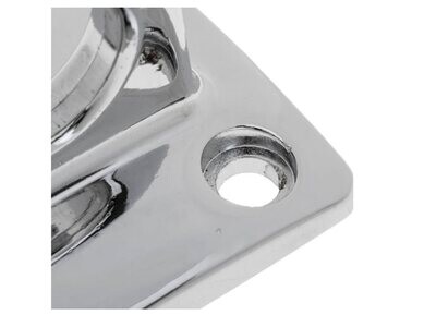 Enganche cromado de cordón para pared. 006230
