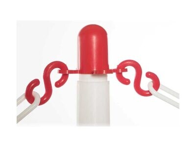Gancho para conectar cadenas de 6 mm.  Para cadenas roja/blanca 006513
