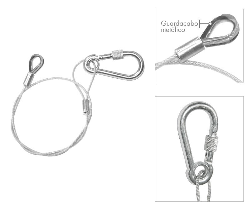 Eslinga de seguridad de acero inoxidable: 2 mm x 500 mm
Ref. ESL-17 Eslinga de seguridad de acero inoxidable: 2 mm x 500 mm
Ref. ESL-17