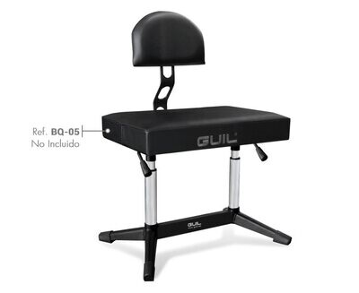 Respaldo ergonómico para sillines, banquetas y sillas GUIL Regulable en inclinación y profundidad Ref. SL-R/1