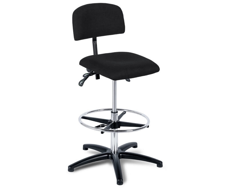 Silla giratoria para director de orquesta o percusionista. Totalmente regulable. Asiento rectangular. Ref. SL-40