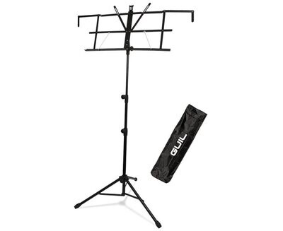 Atril plegable con bandeja con extensiones.
Gran estabilidad y Resistencia. Incluye funda de nylon. Ref. AT-02