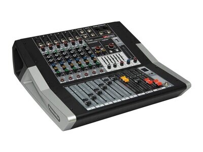 Mezclador amplificado 2 x 300 W. 6 canales. MM 6399 P USB BT