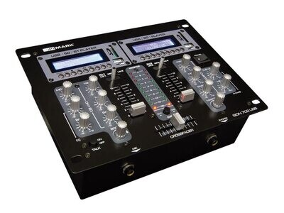 Mezclador DJ con 2 reproductores. 2 canales. SION 702 USB