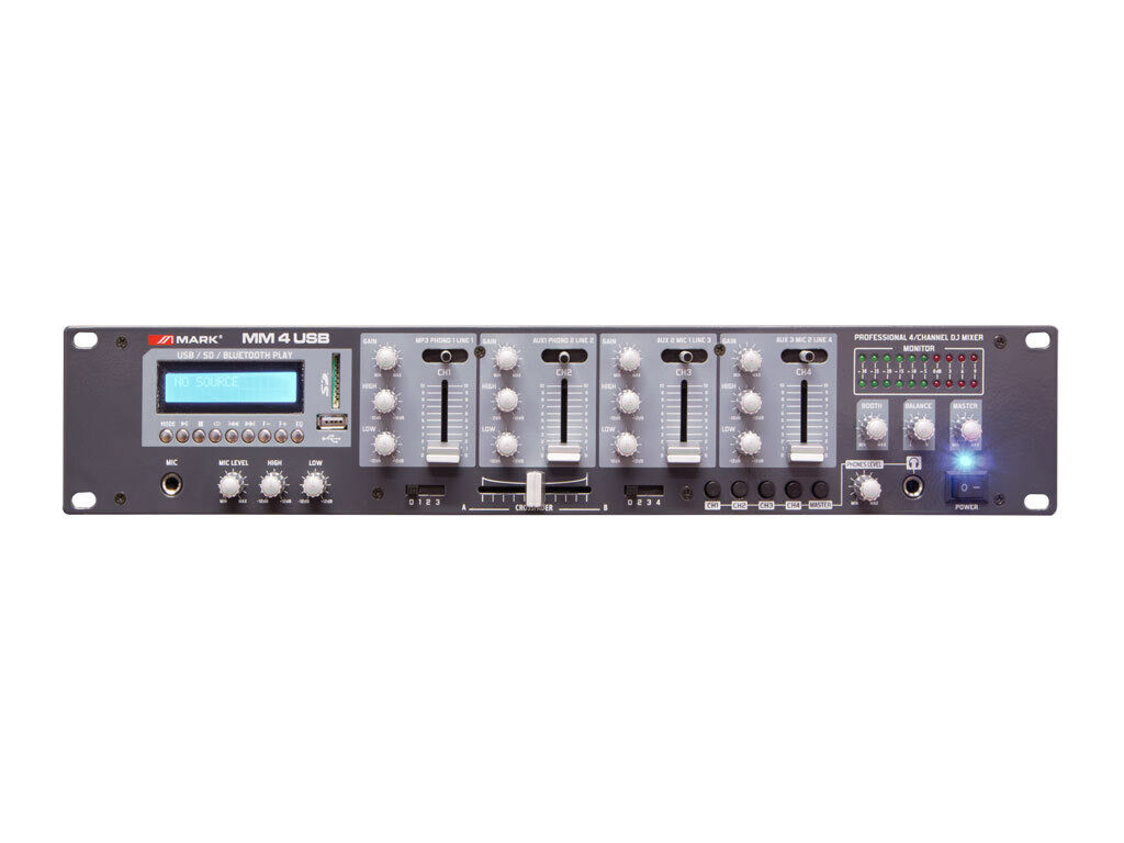 Mezclador con reproductor. 4 canales. MM 4 USB Mezclador con reproductor. 4 canales. MM 4 USB