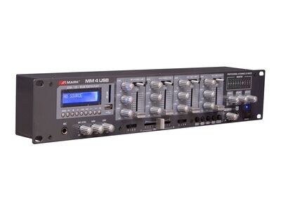 Mezclador con reproductor. 4 canales. MM 4 USB