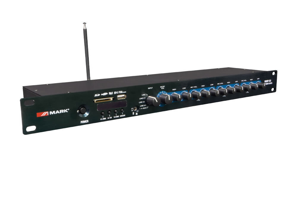 Mezclador de audio con reproductor MP3 y radio FM. MMP 33 Mezclador de audio con reproductor MP3 y radio FM. MMP 33