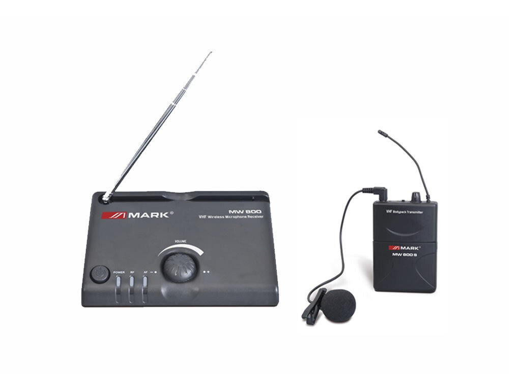 Sistema inalámbrico VHF con micrófono de solapa. MW 800 S