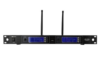 Sistema inalámbrico doble con 2 micrófonos de solapa. MR 2200/2