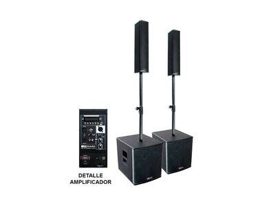 Sistema de audio amplificado SET MK BIGMAN 1000 A