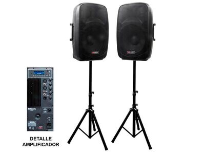 Sistema de audio amplificado PACK PARTY 15