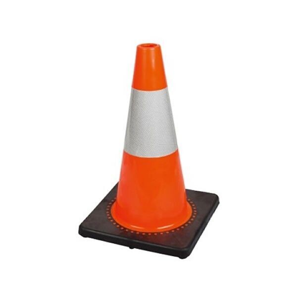 Cono de 45 cm de PVC para señalización. Cono de 45 cm de PVC para señalización.