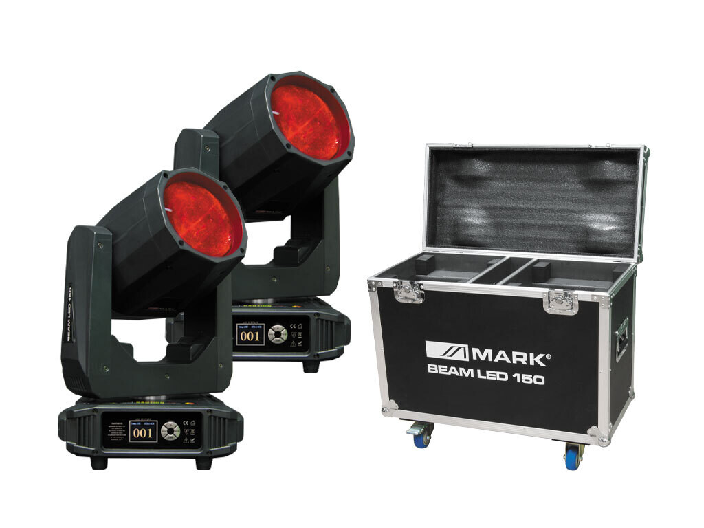 Cabeza móvil Beam 2 x BEAM LED 150 + RACK Cabeza móvil Beam 2 x BEAM LED 150 + RACK