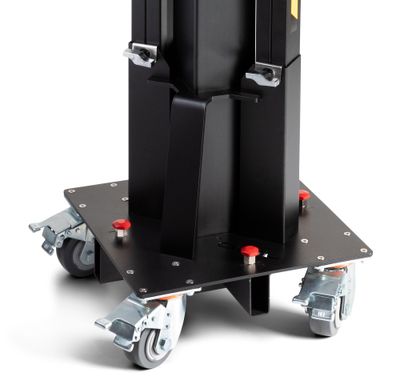Torre de Elevación telescópica de carga superior. Base con ruedas con freno Altura Máx. 5,22 m / Carga Máx. 230 kg Ref. ELC-765