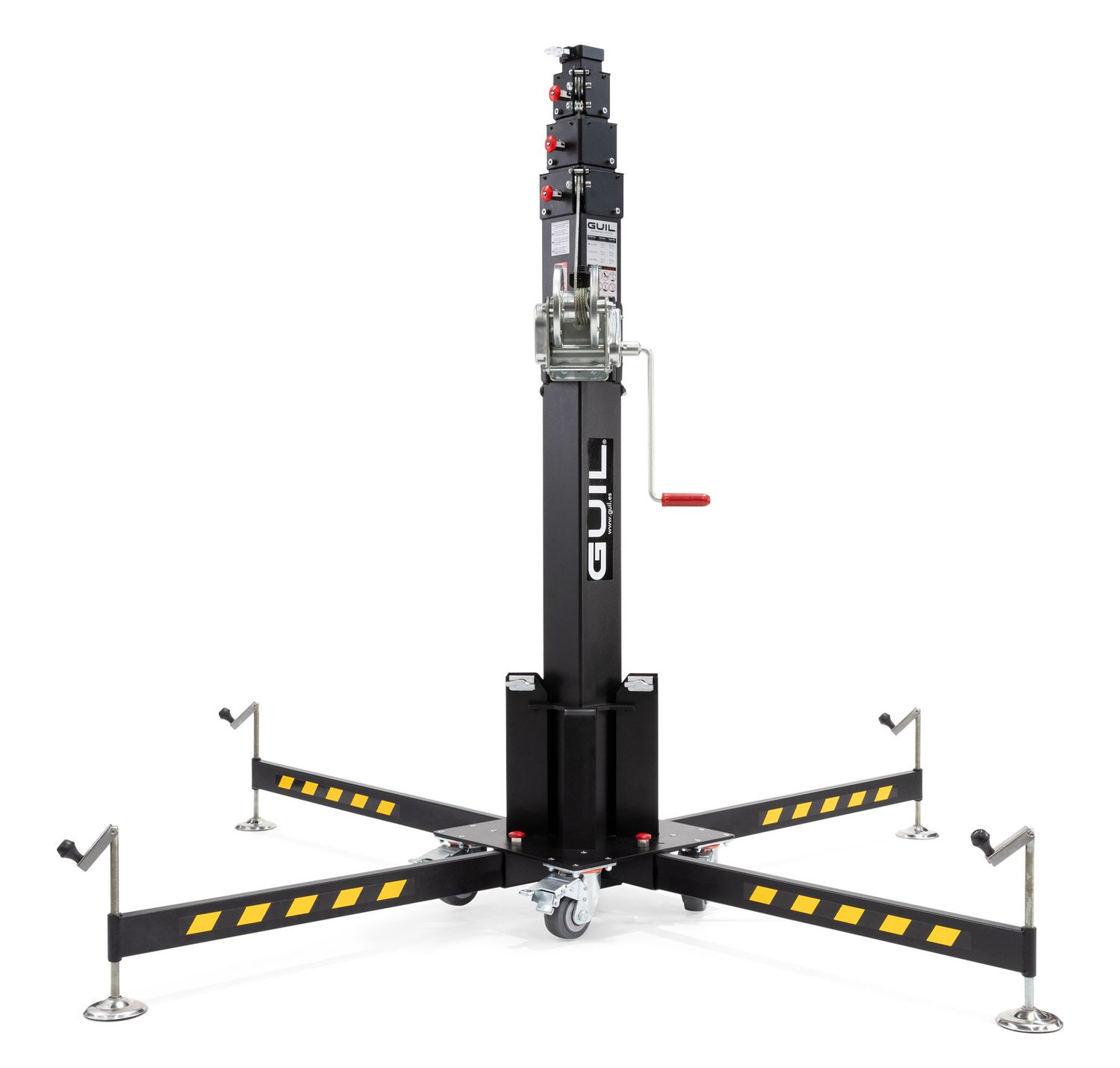 Torre de Elevación telescópica de carga superior. Base con ruedas con freno Altura Máx. 5,22 m / Carga Máx. 230 kg Ref. ELC-765 Torre de Elevación telescópica de carga superior. Base con ruedas con freno Altura Máx. 5,22 m / Carga Máx. 230 kg Ref. ELC-765