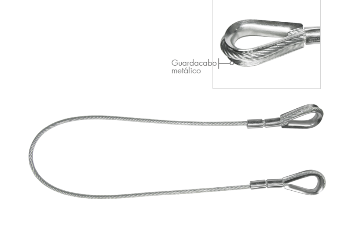 Eslinga de seguridad: 10 mm x 2000 mm. WLL: 1000 Kg Forrada en polietileno transparente  Ref. ESL-20 Eslinga de seguridad: 10 mm x 2000 mm. WLL: 1000 Kg Forrada en polietileno transparente  Ref. ESL-20