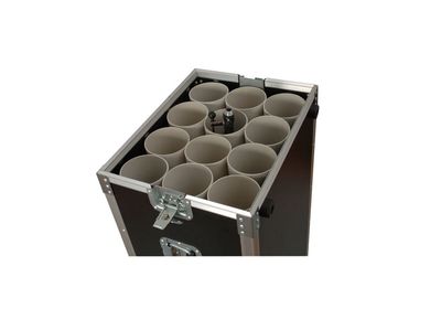 Flightcase. Para 12 soportes de micrófono. ​MC 550