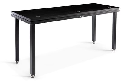 MDJ-2/N Mesa para DJ / Mesa de ingeniero de sonido de aluminio de 200 x 65 cm. Patas no incluidas.