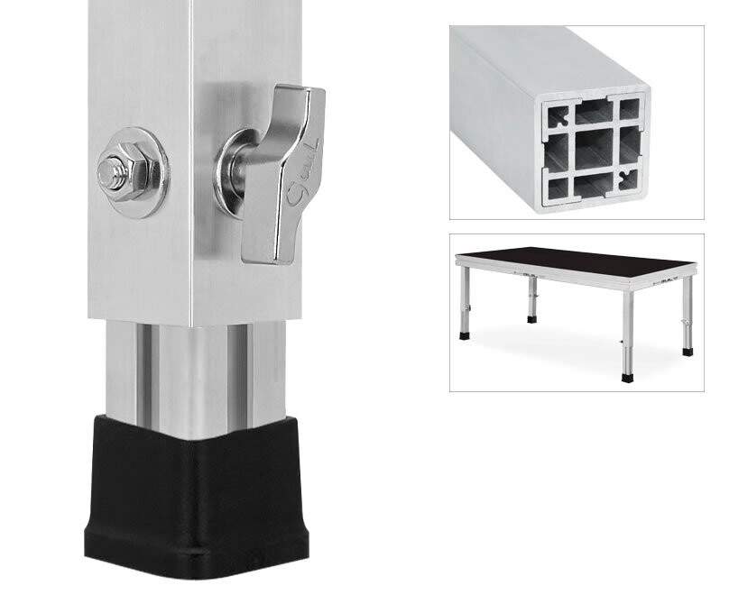 Pata telescópica PTA5-T/60-100 para mesas de DJ MDJ