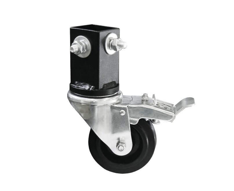 Juego de 4 adaptadores con ruedas giratorias con freno Ref. CQR/5