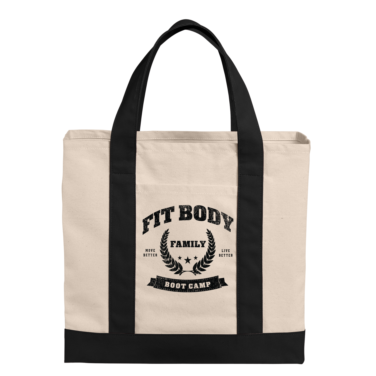 Back To Boot Camp Canvas Gym Tote