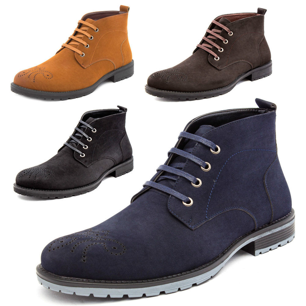 WINTER CASUAL LACE UP FASHION BOOTS ANKLE DESERT TRAINERS SHOES