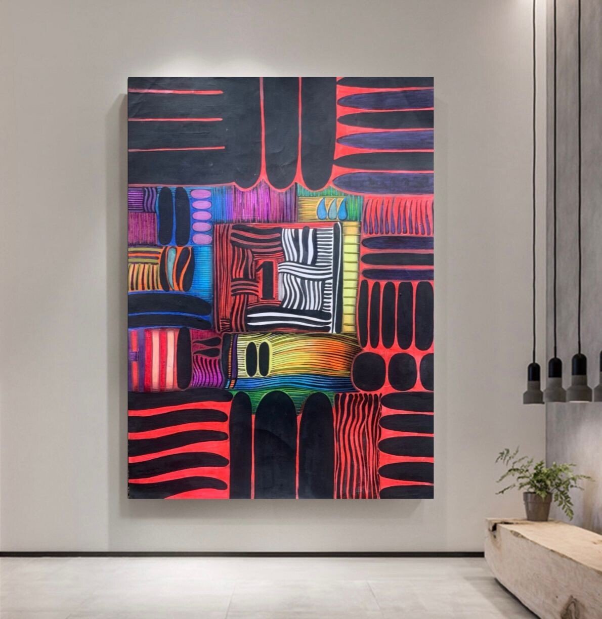 TIGRE ROJO - 60 x 80 cm