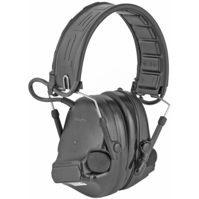 3M Peltor ComTac V, Electronic Earmuff, Headband, Foldable, Black Color