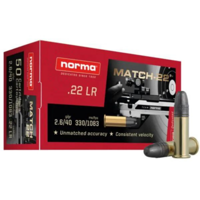 Norma Match .22 LR, 40 GR