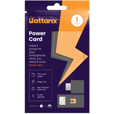 Battarix Power Card - Ultra-Slim Emergency Backup Battery