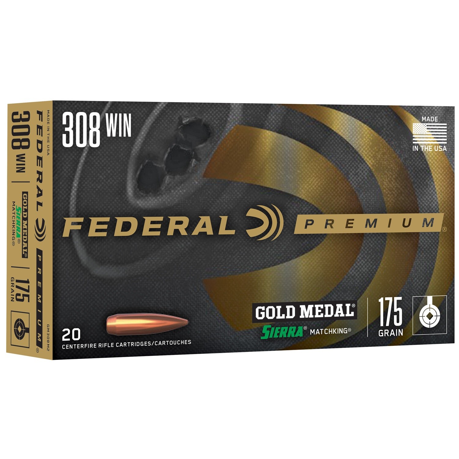 Federal Gold Medal Sierra MatchKing .308 Win 175 grain