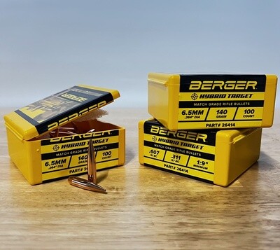 Berger Hybrid
Target Bullets
6.5mm 140 grain