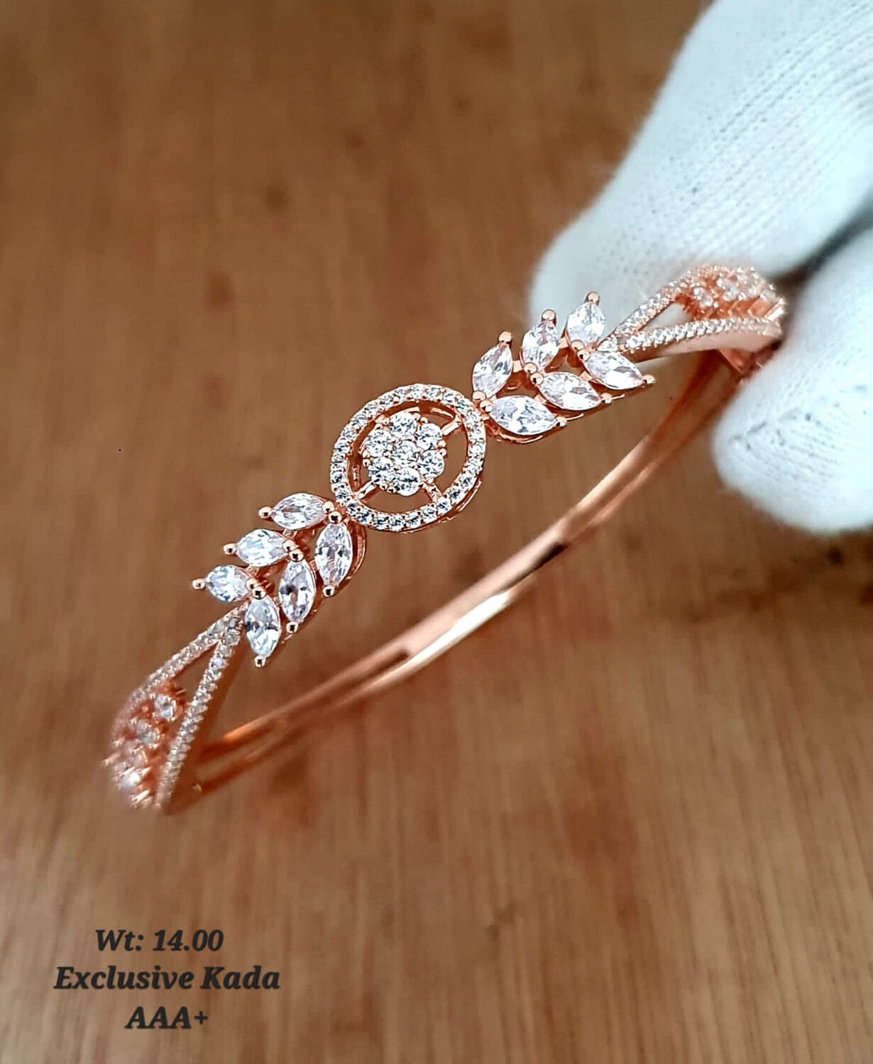 ROSE GOLD EXE KADA BRACELET AAA