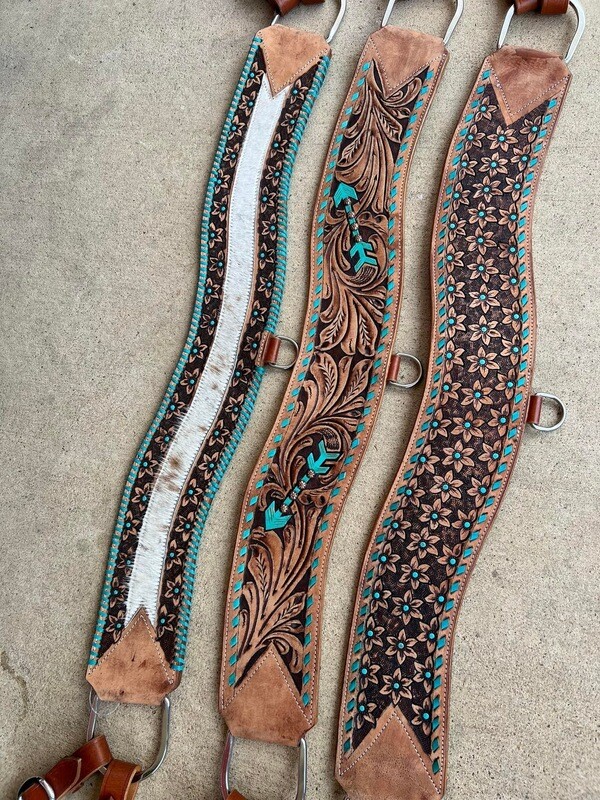 Cowhide tooled tripping collar