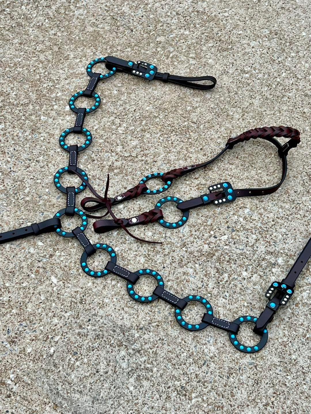 Crazy Horse Turquoise Dots and Rings