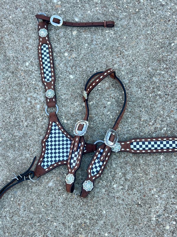 Crazy Horse Checkers and Buck Stitch