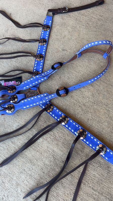 Crazy Horse Buck Stitch and Blue