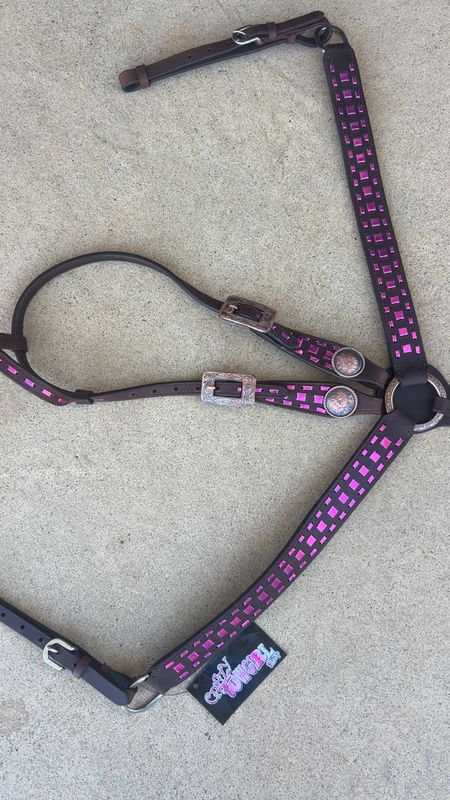 Crazy Horse metallic purple Ranchy stitch